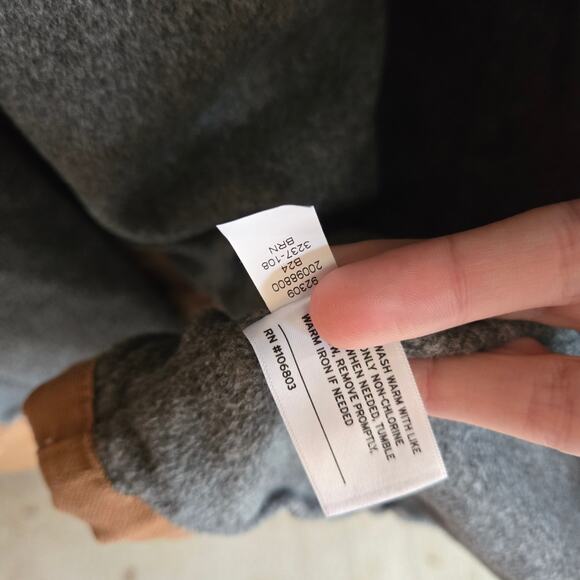 Duluth Trading Co Men's Fire Hose Fleece-Lined Robe Brown Medium Overcoat - Picture 5 of 9